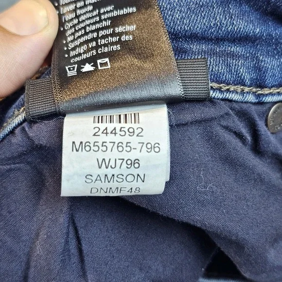 Paige Jeans Mens 38 (37x30) Blue Federal Straight Leg Stretch Casual Medium Wash - Picture 11 of 16